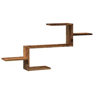 vidaXL v&aelig;gh&aelig;ngt 104x15x49 cm konstrueret tr&aelig; gammelt tr&aelig;-look