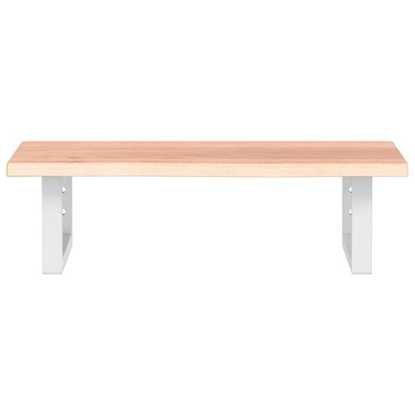 vidaXL badev&aelig;relseshylde st&aring;l og massivt egetr&aelig;