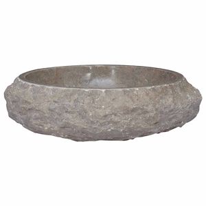 vidaXL h&aring;ndvask &Oslash;40x12 cm marmor gr&aring;