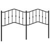 vidaXL udskiftningsgavl 180 cm metal sort