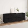 vidaXL Sideboards 3 pcs Sort eg 180 x 35 x 70 cm Konstrueret tr&aelig;
