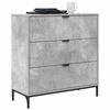 vidaXL Sideboard Beton Gr&aring; 79,5 x 33 x 82 cm Konstrueret tr&aelig;
