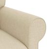 vidaXL Sofa Creme Samlede dimensioner: 245 x 82 x 80 cm (B x D x H)
