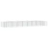 vidaXL buet gabion-h&oslash;jbed 600x100x50 cm galvaniseret jern