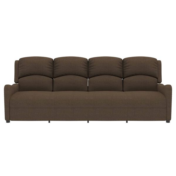 vidaXL 4-personers massagestol stof brun