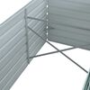 vidaXL forhøjet plantekasse 320x80x77 cm galvaniseret stål grøn