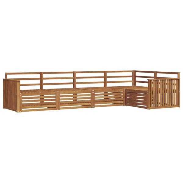 vidaXL Udend&oslash;rs sofagruppe 5 pcs Naturfarvet Massivt Akacietr&aelig;