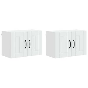 vidaXL Panel til opvaskemaskine Lucca 2 pcs Hvid 60 x 31 x 40 cm