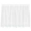 vidaXL Lace Gardin med gardiner Hvid 200 x 120 cm Polyester