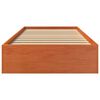 vidaXL sengeramme uden madras 90x200 cm massivt fyrretr&aelig; gyldenbrun