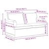 vidaXL Sofa 2 pcs M&oslash;rkegr&oslash;n 144 x 80 x 85 cm Stof