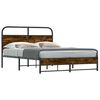 vidaXL sengeramme 135x190 cm uden madras konstrueret tr&aelig; r&oslash;get eg