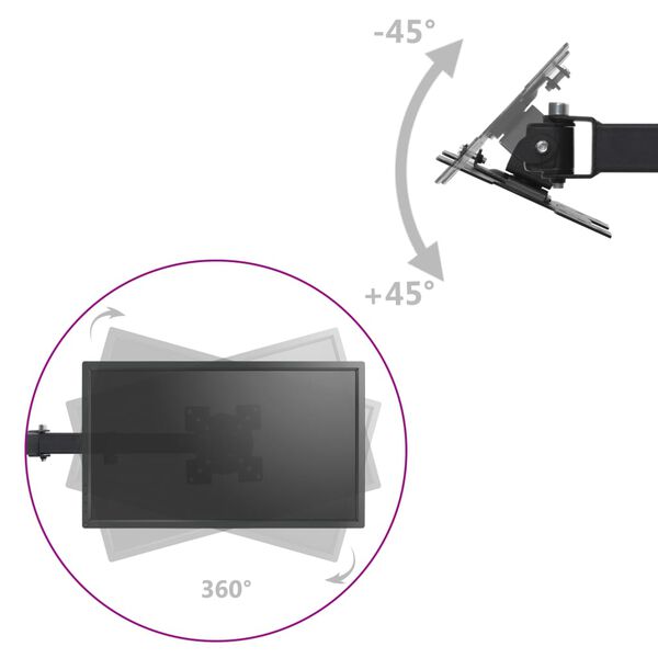 vidaXL bordbeslag til sk&aelig;rm tredobbelt 13"-23"