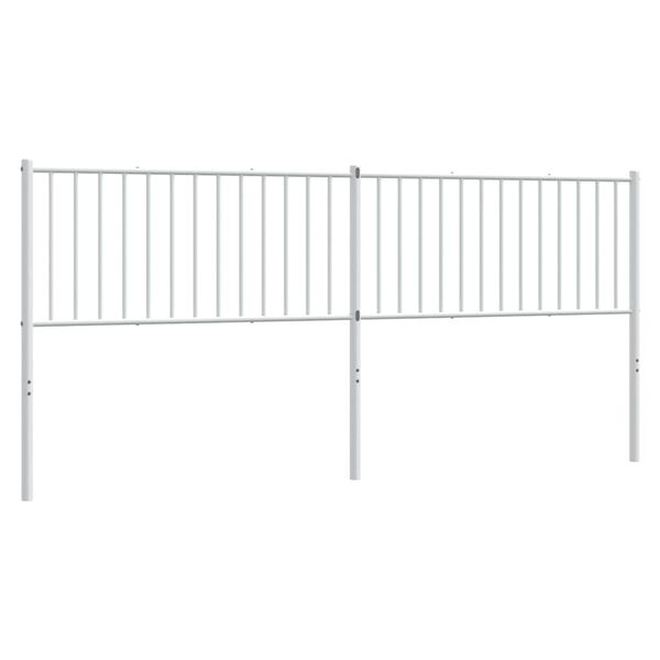 vidaXL udskiftningsgavl 200 cm metal hvid