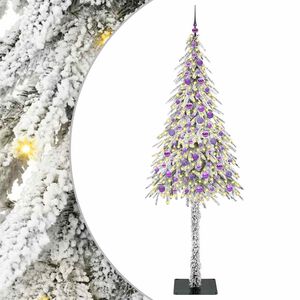 vidaXL Juletr&aelig; med 300 LED'er med stativ Hvid 210 cm PE og St&aring;l