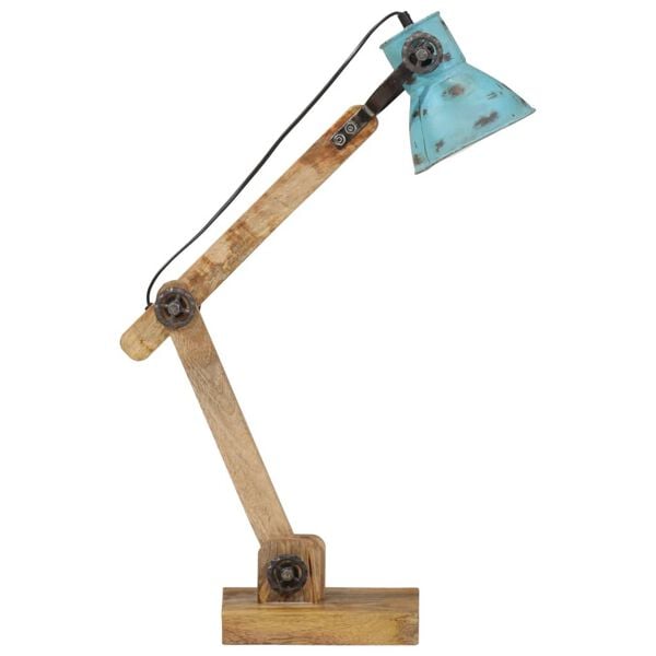 vidaXL skrivebordslampe 25 W 23x18x96 cm E27 rustik bl&aring;