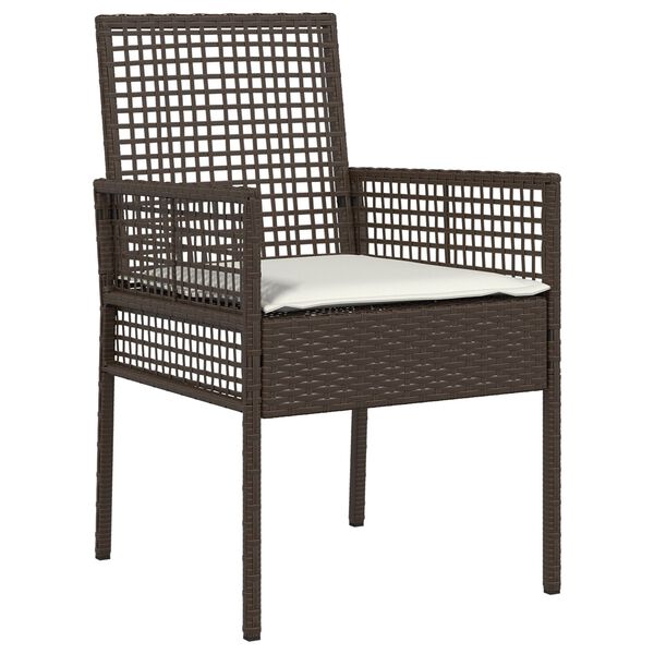 vidaXL Have Stol 2 pcs Brun 53 x 60 x 85 cm polyrattan