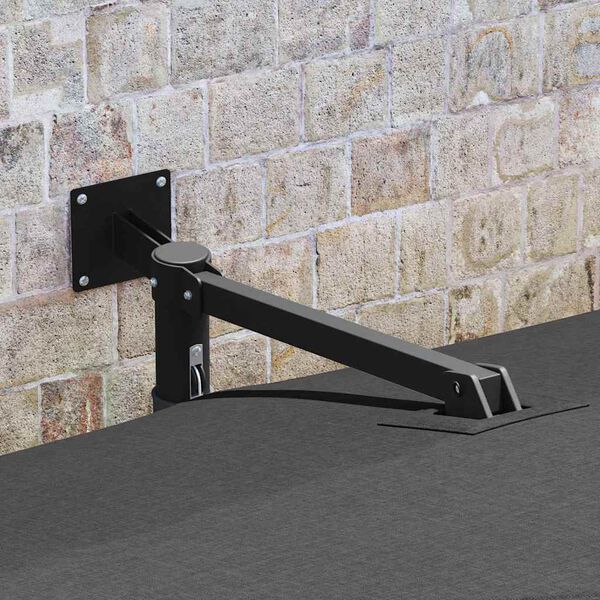 vidaXL Havesol Anthracit og sort 248.5 x 247.5 x 160 cm