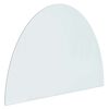 vidaXL Pejs glasplade Transparent 800 x 600 mm Glas