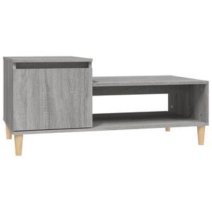 vidaXL sofabord 100x50x45 cm konstrueret tr&aelig; Gr&aring; sonoma-eg