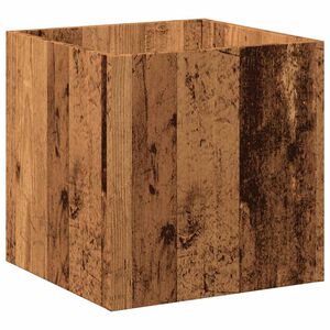 vidaXL plantekasse 40x40x40 cm konstrueret tr&aelig; gammelt tr&aelig;-look