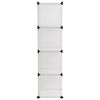 vidaXL kubeformede opbevaringskasser 9 stk. PP transparent