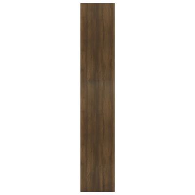 vidaXL bogreol/rumdeler 80x30x166 cm konstrueret træ brun eg