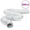vidaXL ventilationsslange 6 m &Oslash;20 cm aluminium