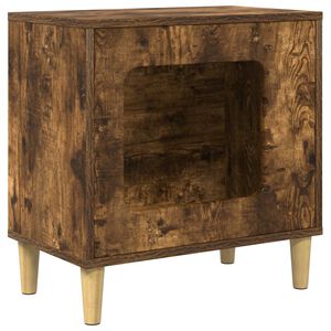 vidaXL Kat Hus R&oslash;get eg 51 x 30 x 52 cm Konstrueret tr&aelig;