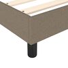 vidaXL Boxspring sengeramme 140x200 cm stof gr&aring;brun