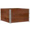 vidaXL pallerammer 3 stk. 100x100 cm massivt fyrretr&aelig; brun