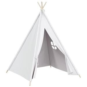 vidaXL tipi til b&oslash;rn 120x120x150 cm med b&aelig;repose polyester hvid
