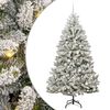 vidaXL Kunstigt juletr&aelig; 210 cm 300 LED'er Varm hvid PVC og St&aring;l
