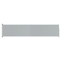 vidaXL sammenrullelig sidemarkise til terrassen 140x600 cm grå