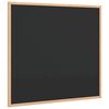 vidaXL tavle med ramme af massivt fyrretr&aelig; sort 60x55 cm