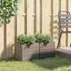 vidaXL plantekasser 2 stk. 36x30x32 cm polyrattan gr&aring;