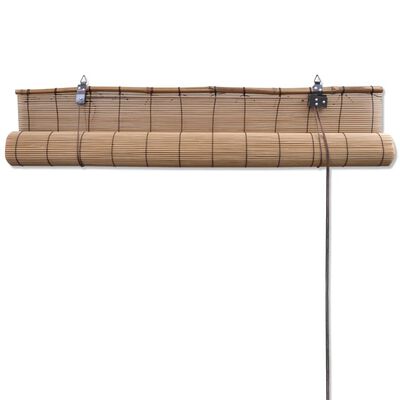 rullegardin i bambus 120x220 cm brun | vidaXL.dk