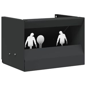 vidaXL skydekasse magnetisk 4 + 1 skydeskiver med zombiemotiv