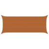 vidaXL Solskygge sejl Orange og Brun 5 x 2 m 100% polyester Oxford