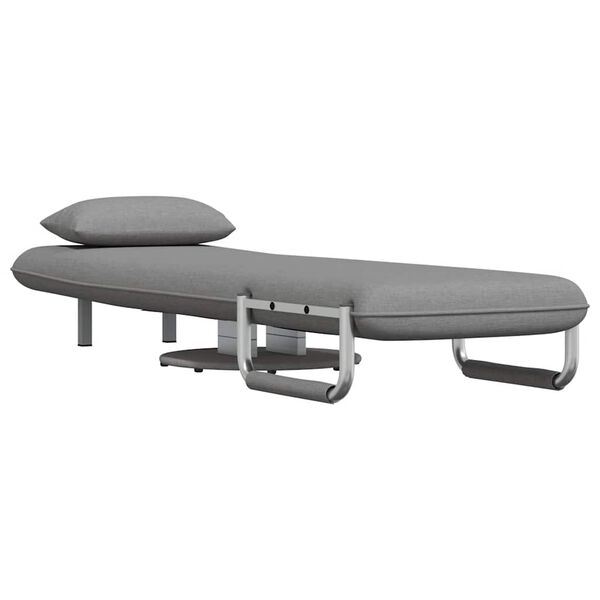 vidaXL drejestol og sovesofa lysegrå