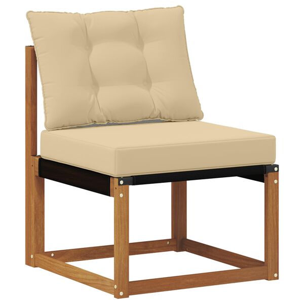 vidaXL Udend&oslash;rs sofagruppe med pude 5 pcs Naturlig og Beige