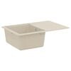 vidaXL Vask Beige 670 x 460 mm 80% Kvarts og 20% Resin