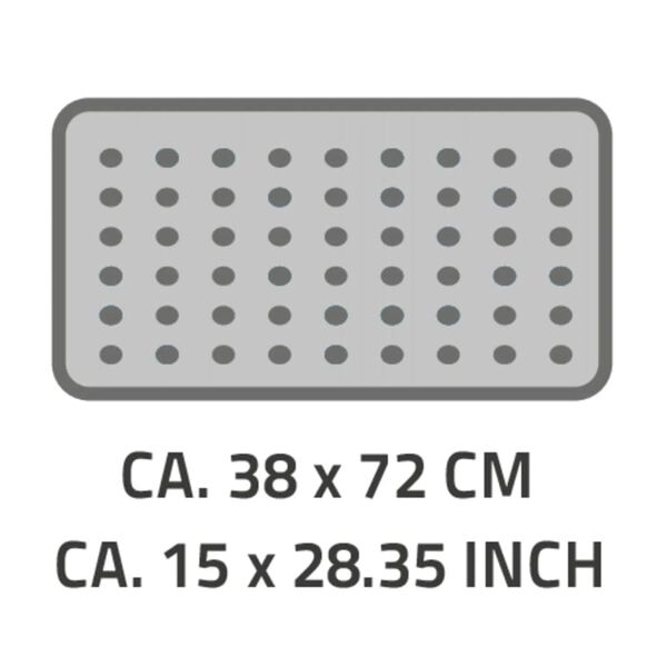RIDDER badem&aring;tte Helgoland 38x72 cm hvid og bl&aring;