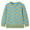 Sweatshirt til b&oslash;rn str. 92 lys kakifarve