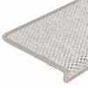 vidaXL selvkl&aelig;bende trappem&aring;tter 30 stk. 65x21x4 cm sisal-look platina