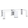 vidaXL dobbelt sokkel til vaskemaskine og t&oslash;rretumbler hvid