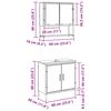vidaXL Badeværelsesmøbel sæt med opbevaring 2 pcs Sort 60 x 30 x 60 cm