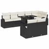 vidaXL Havesofa S&aelig;t 9 stk. Sort Poly rattan