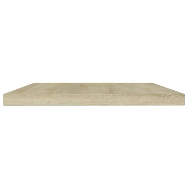 vidaXL boghylder 4 stk. 60x10x1,5 cm konstrueret tr&aelig; sonoma-eg