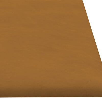 vidaXL vægpaneler 12 stk. 60x15 cm 1,08 m² fløjl brun